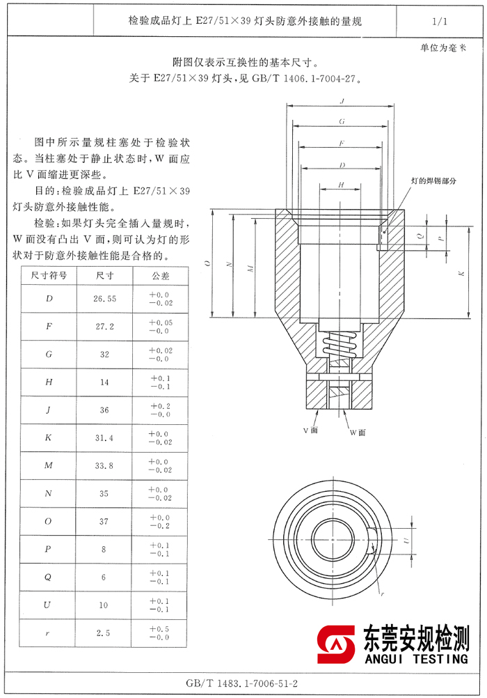 E27防意外接触规